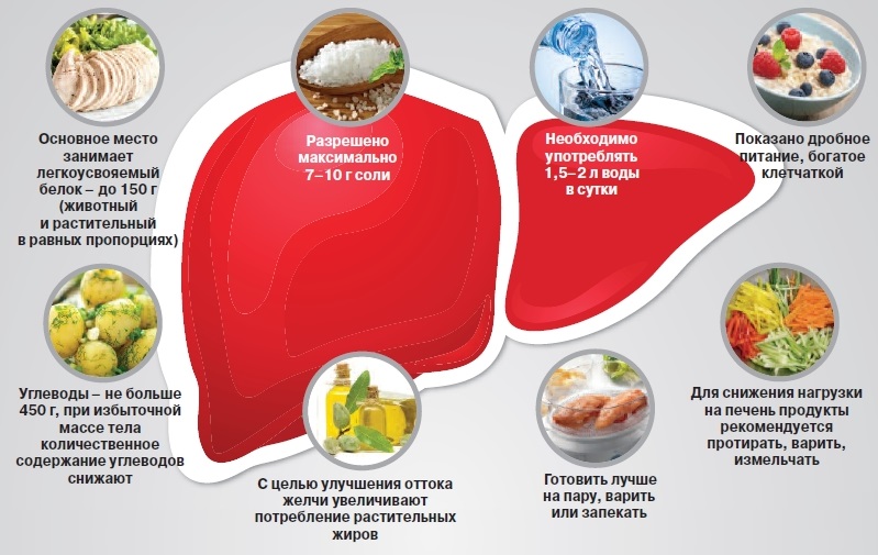 Лечебное питание при заболеваниях печени